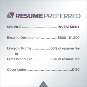 Resume Preferred Services & Fees